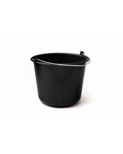 Nimba Construct Black 12l kőműves vödör, kerek, műanyag
