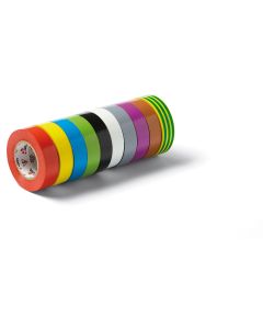 10 Volt 15mmx10m Multicolor szigetelőszalag szett, 10db-os (vegyes színben)