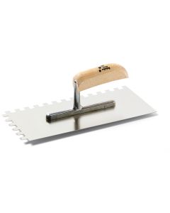 Stan Karo C5 13x28cm fogazott glettelő, rozsdamentes, fogazás: 10x10mm