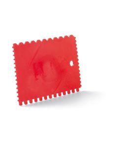 Karo Synt 90x130mm fogazott spatulya, műanyag