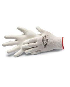 Paintstar white S/7" kesztyű PU bevonattal, fehér, CAT2 - 3121