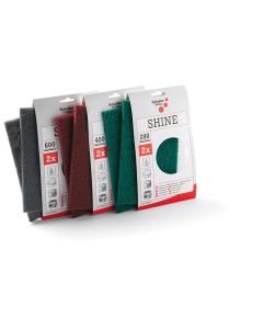 2 Shine 400 2db polírpárna 230x150mm, maron, SB