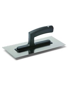 Stan Karo PVC C5 13x27cm fogazott glettelő, rozsdamentes, fogazás: 10x10mm