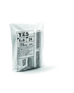 YES S75 4x6m black takarófólia, újrahasznosított LDPE, fekete